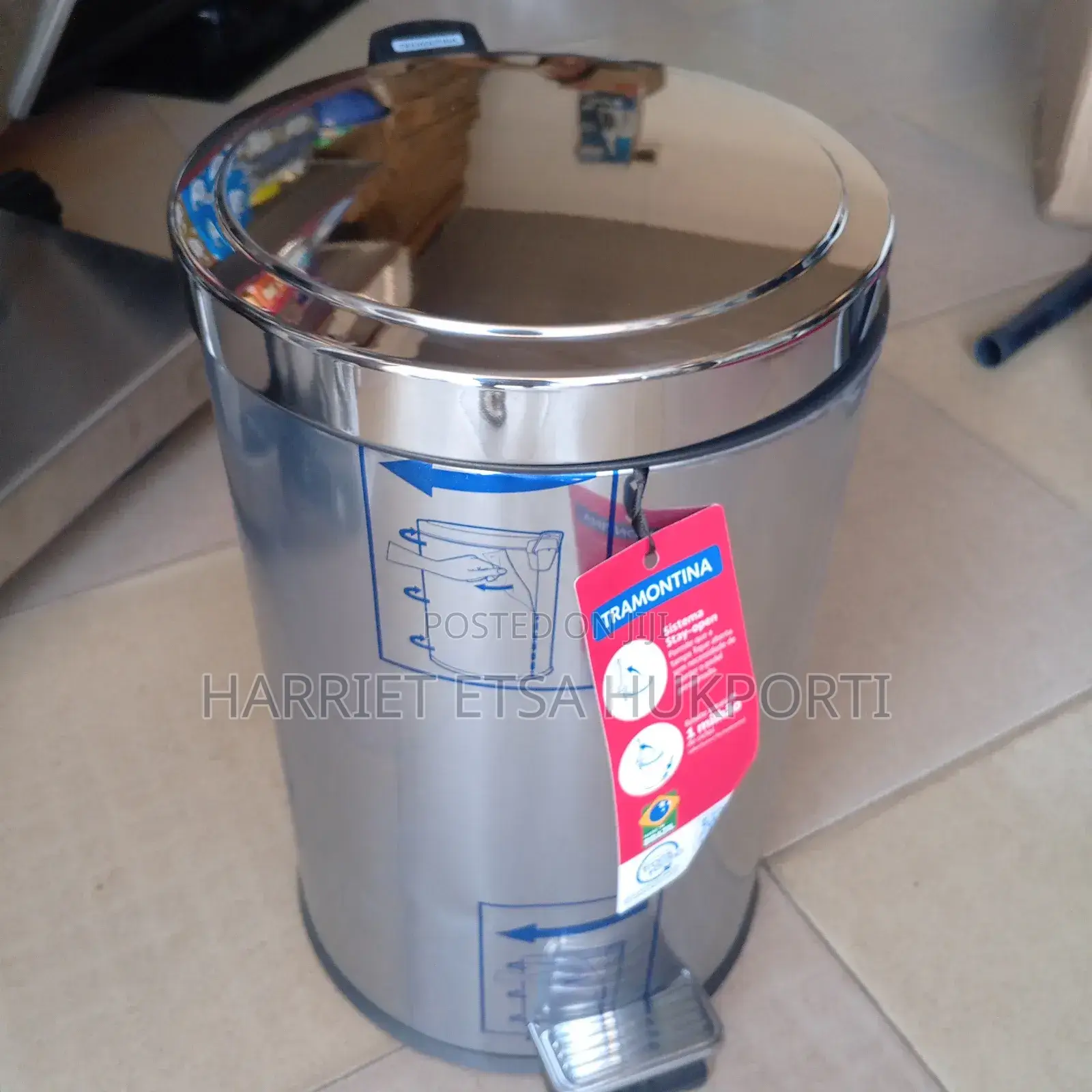 Brand New Tramontina Pedal Waste Bin From the Uk(12l)