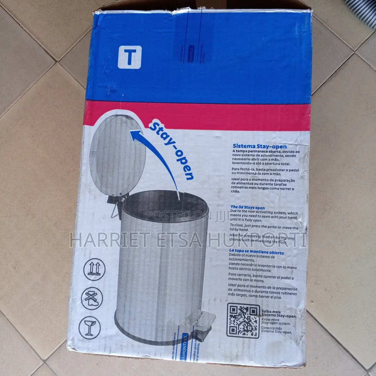 Brand New Tramontina Pedal Waste Bin From the Uk(12l)