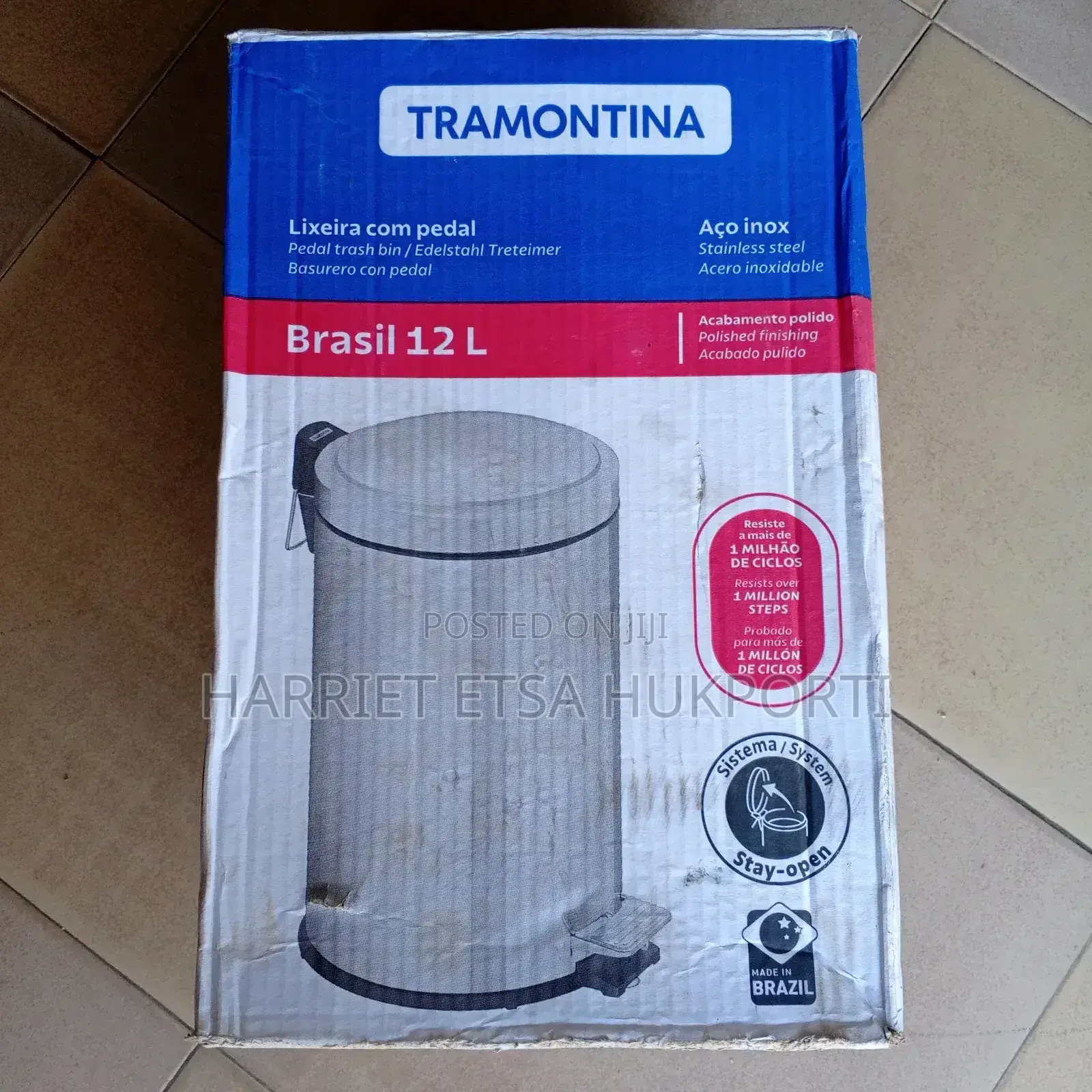 Brand New Tramontina Pedal Waste Bin From the Uk(12l)