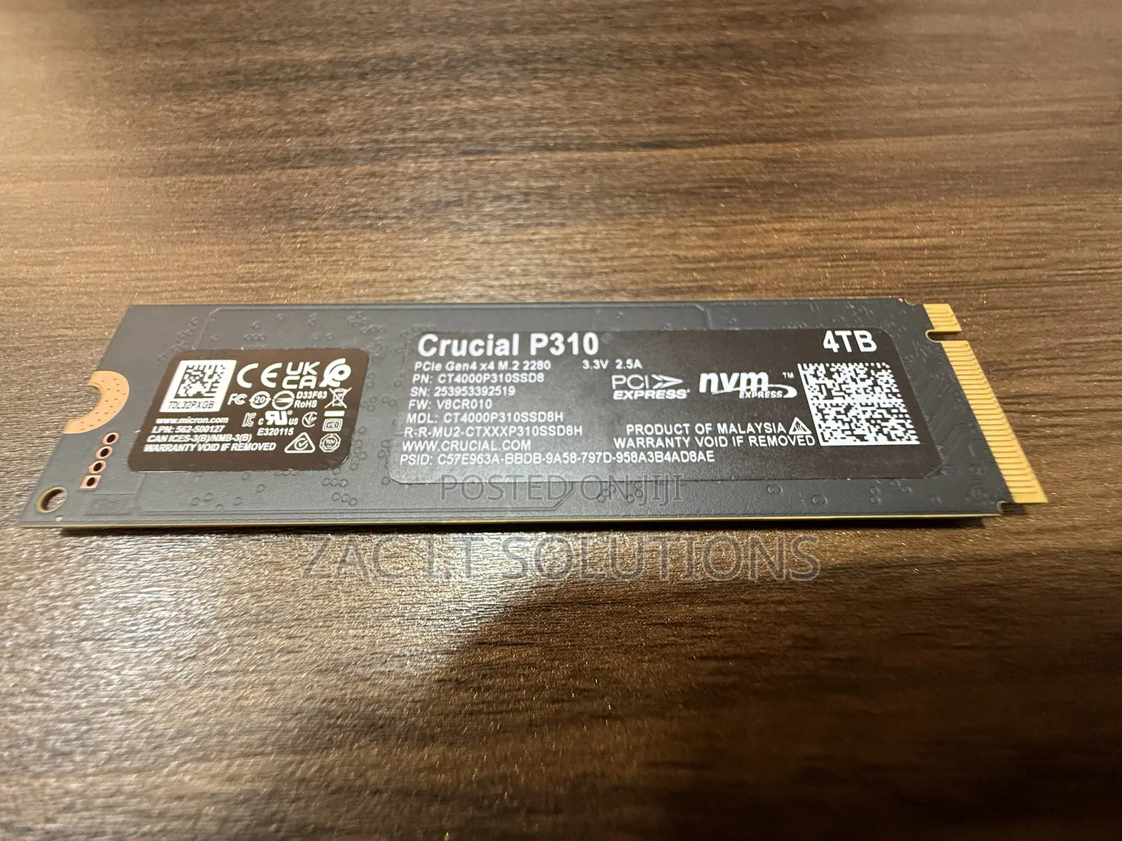 Crucial Micron P310 Nvme M.2 SSD