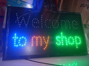 Sign Light Welcome to My Shop