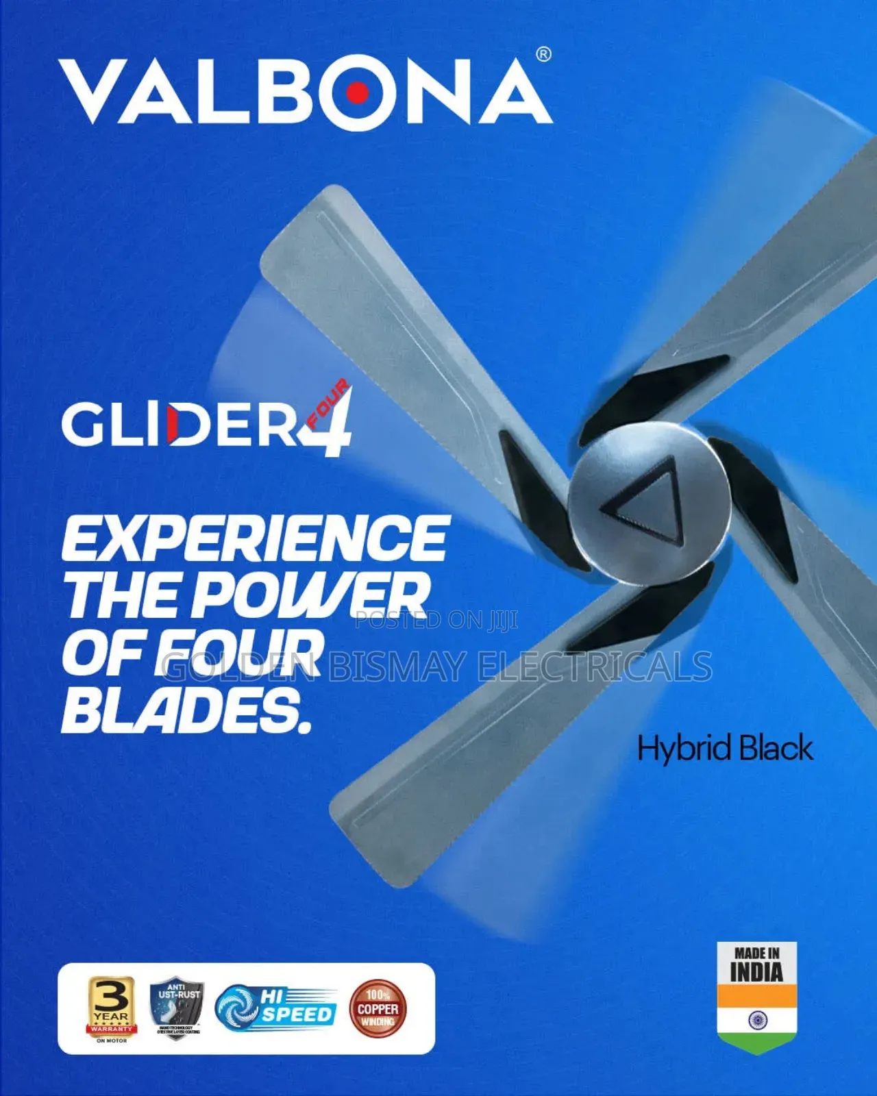 Valbona 4 Blade Ceiling Fan