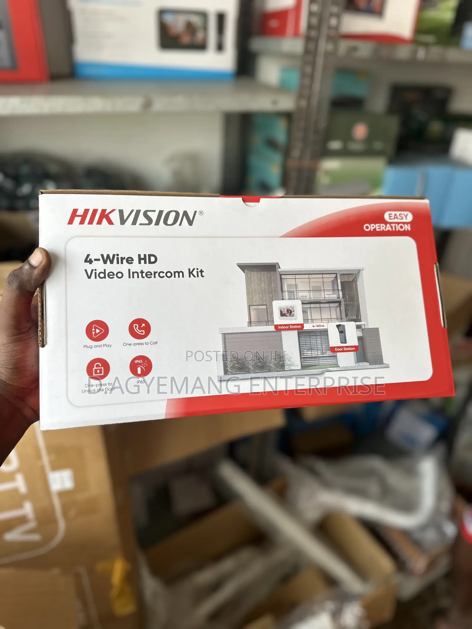 Hikvision 4-Wire Video Intercom Kit