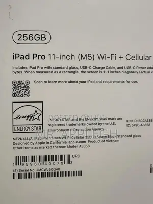 New Apple iPad Pro 11 (2025) 256 GB Black
