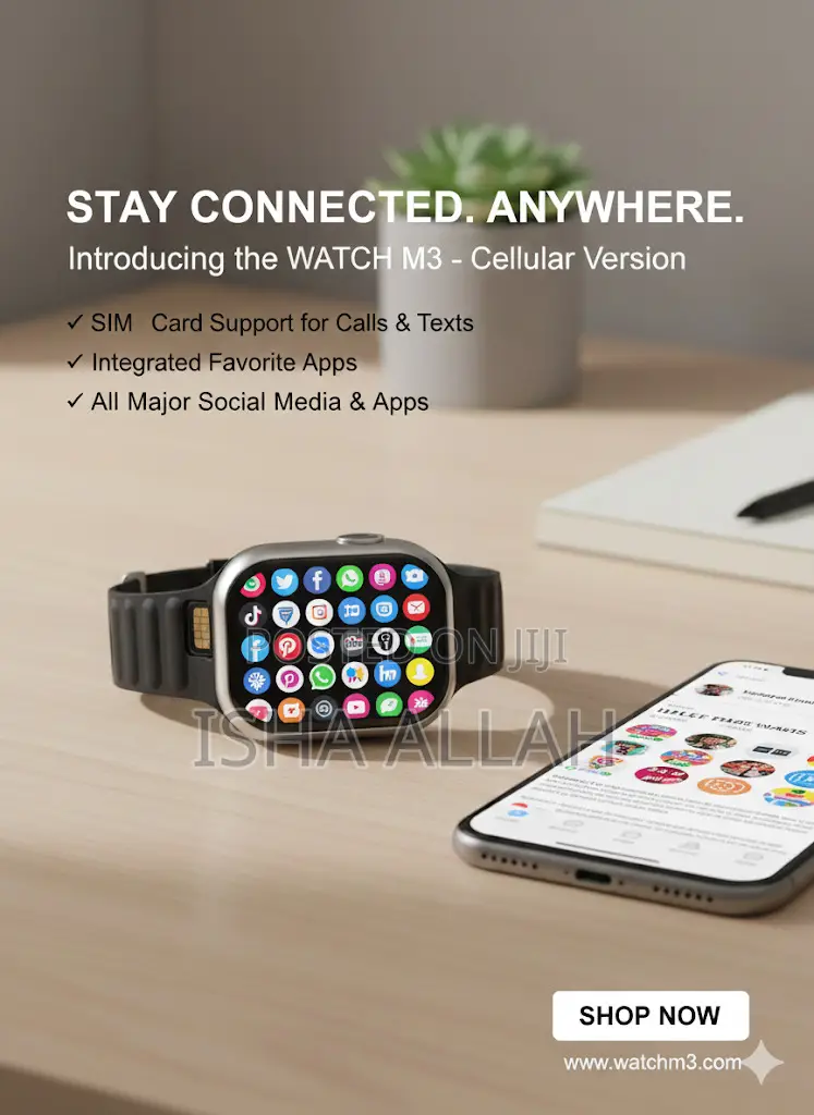 Simcard Ultra M3 Smartwatch. Memory Card
