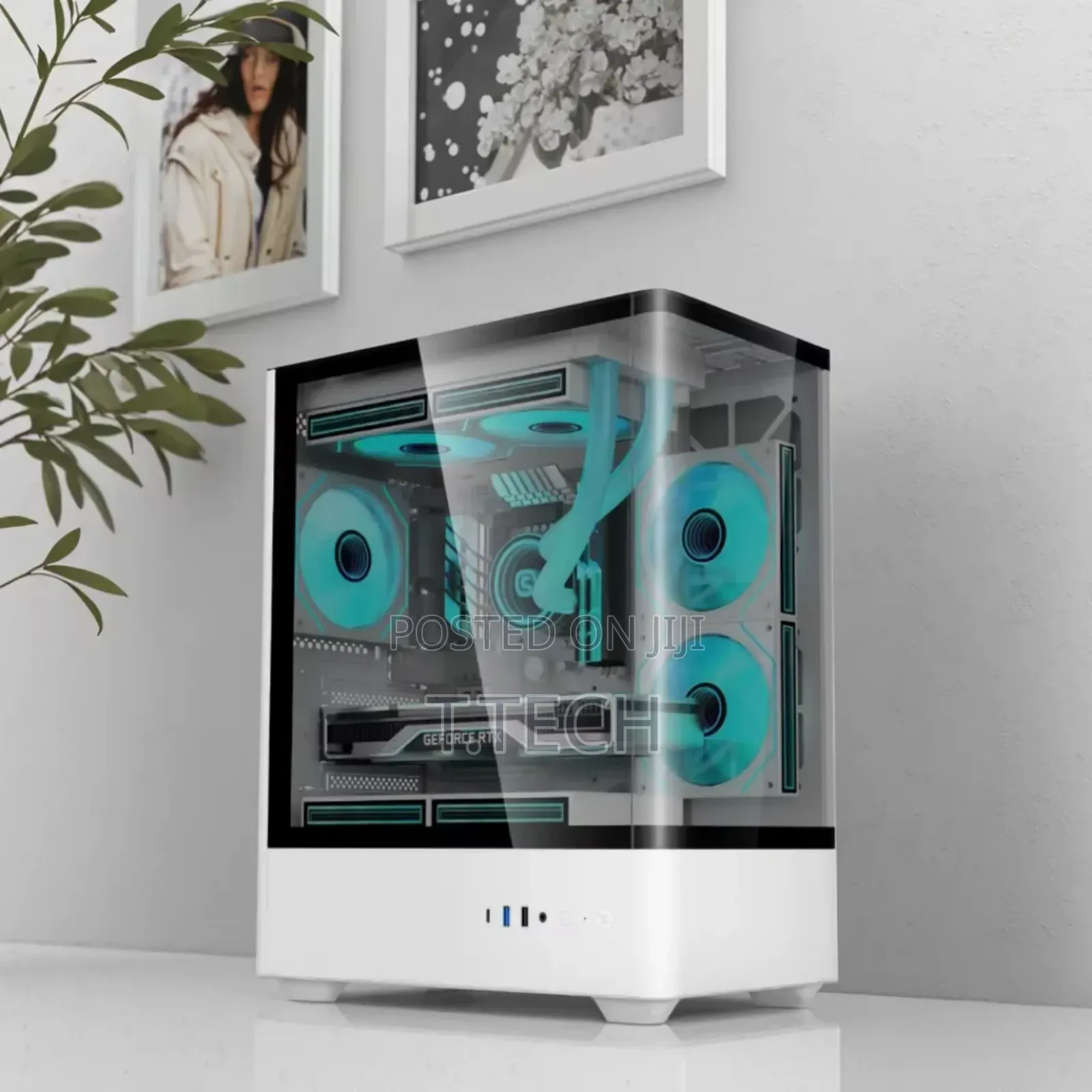 Mini Tower Gaming Case With Argb Fans