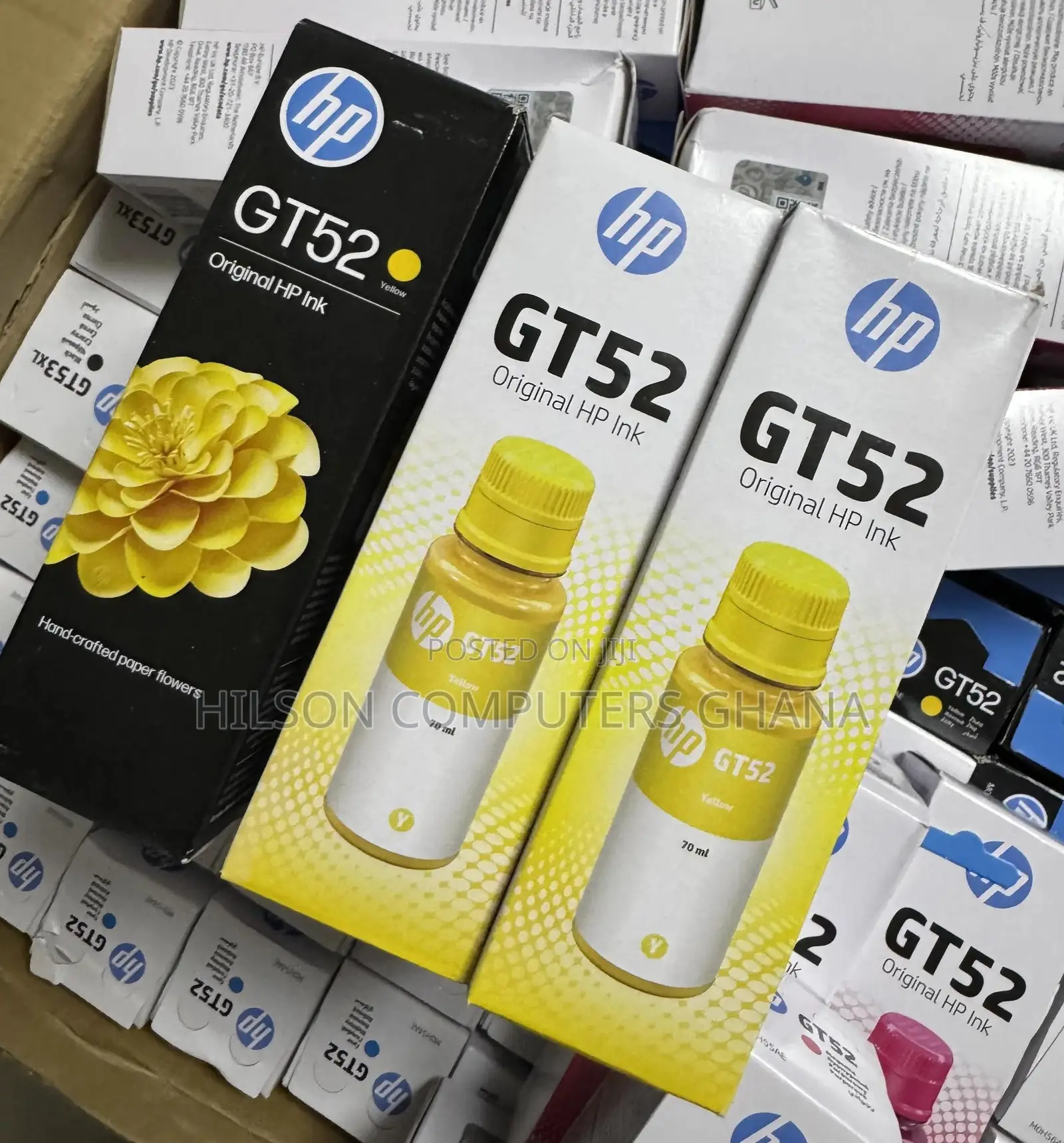 Hp Gt52 Original Ink Bottle Yellow - Genuine