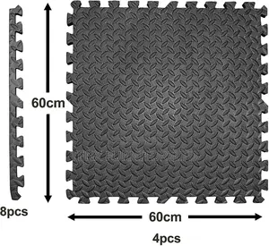 Interlocking Floor Gym/Floor Tiles (Black)