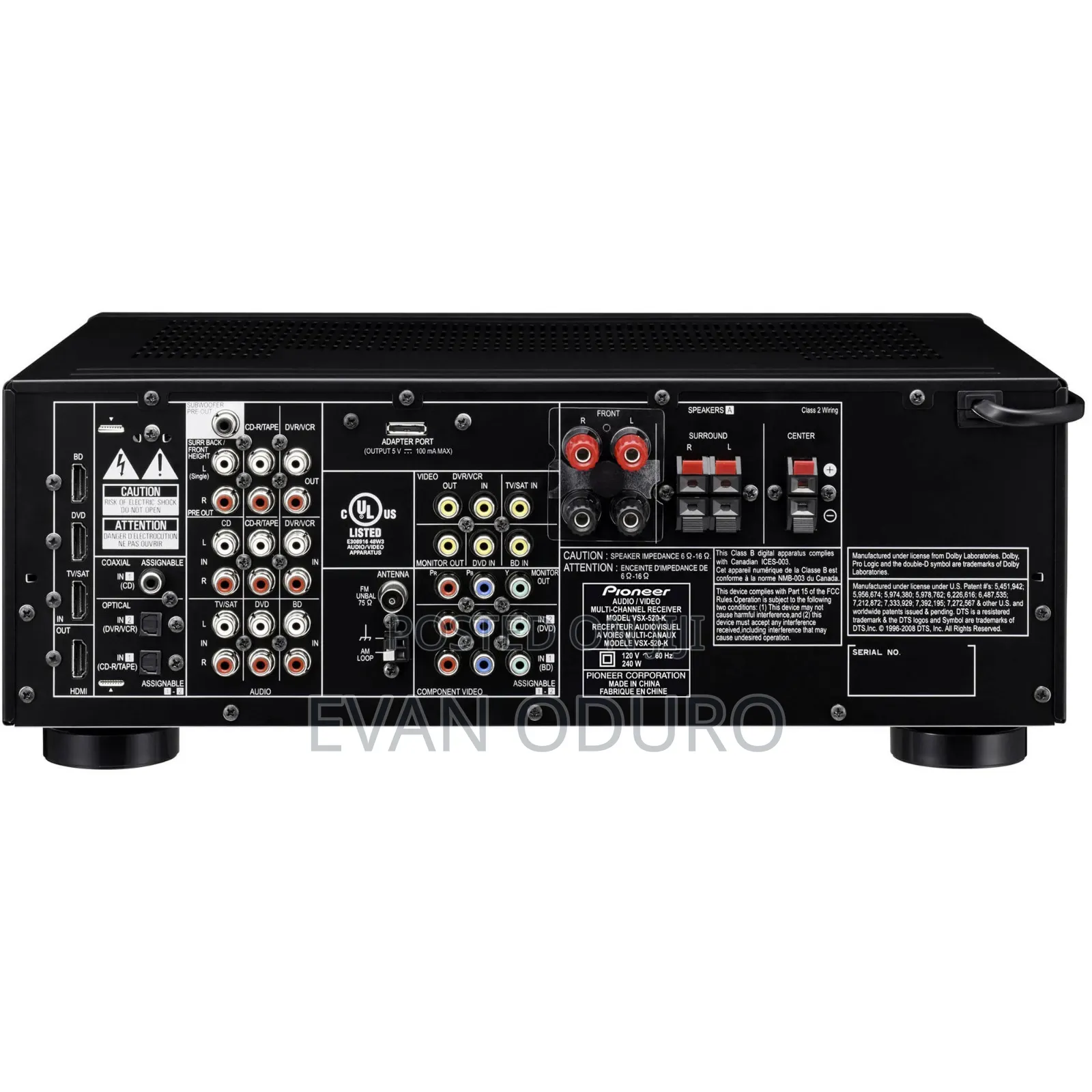 Powerful Pioneer Av Amplifier Receiver Bluetooth,Radio,Usb,Dolby Atmos