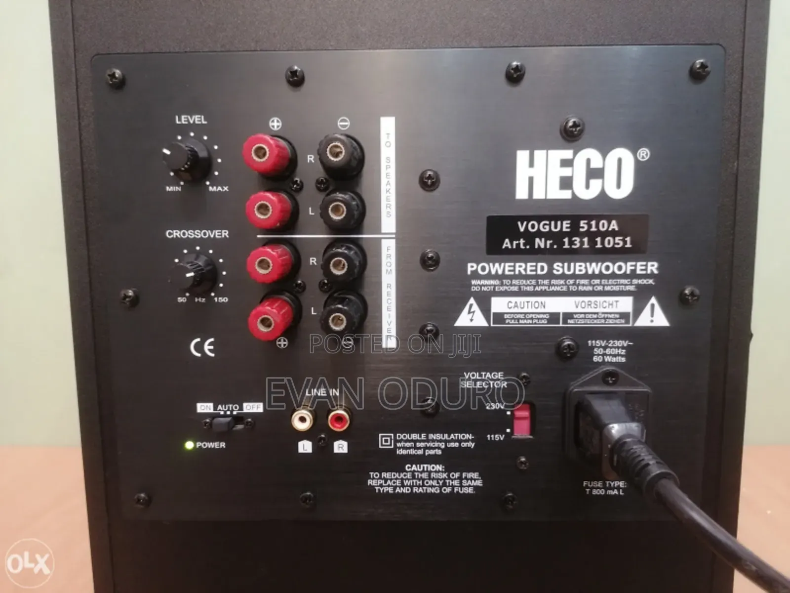 Powerful German Brand Hecoactive Sub Woof Quality Bass Immersive Sound