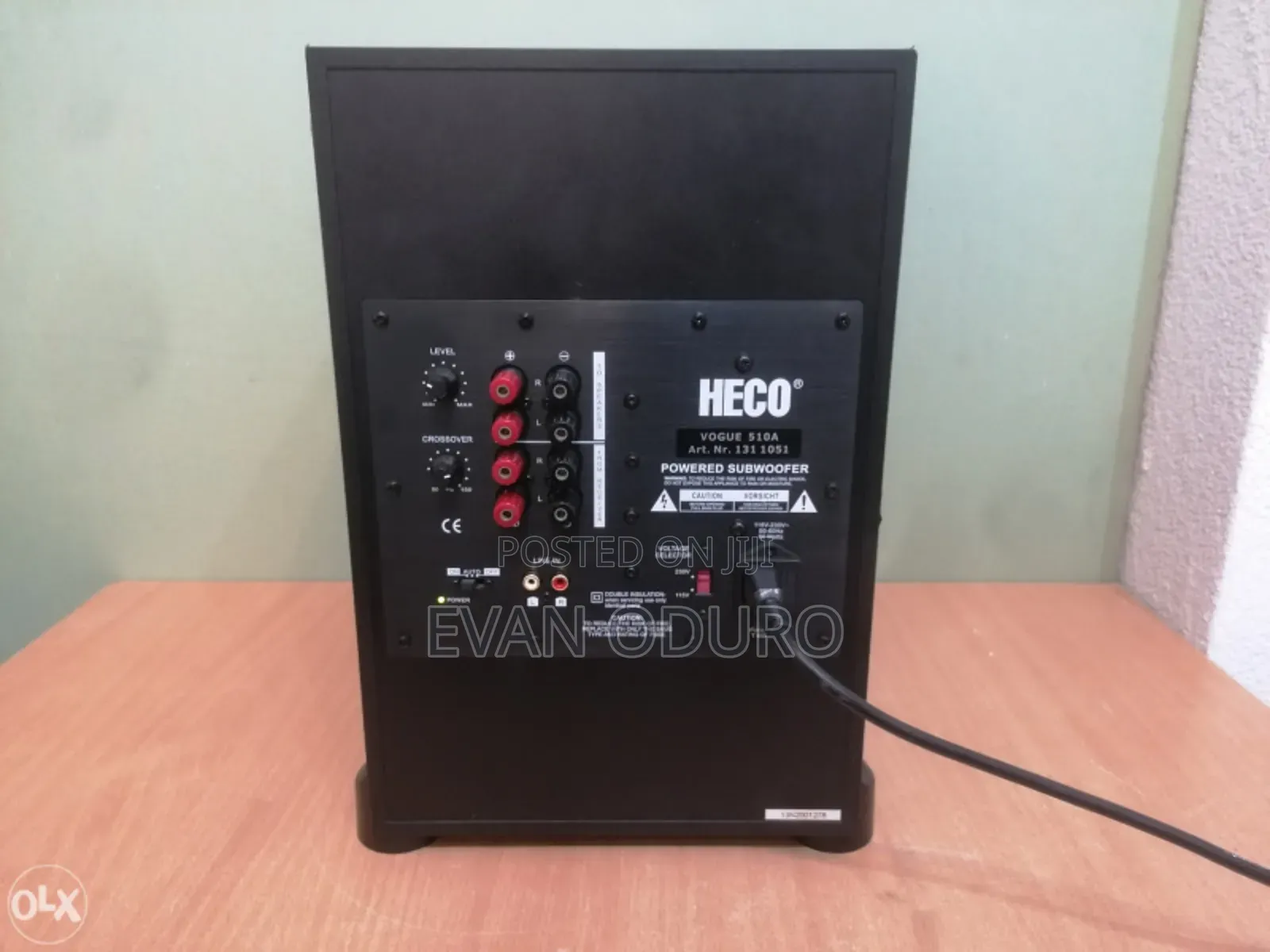 Powerful German Brand Hecoactive Sub Woof Quality Bass Immersive Sound