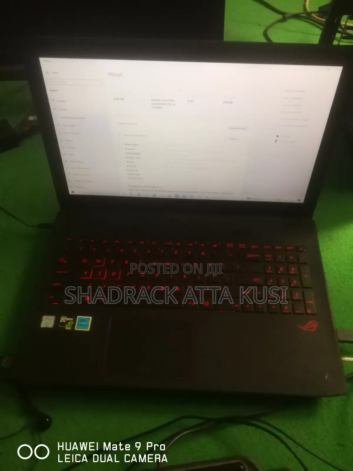 Laptop Asus GL552VX 8GB Intel Core i5 SSD 256GB