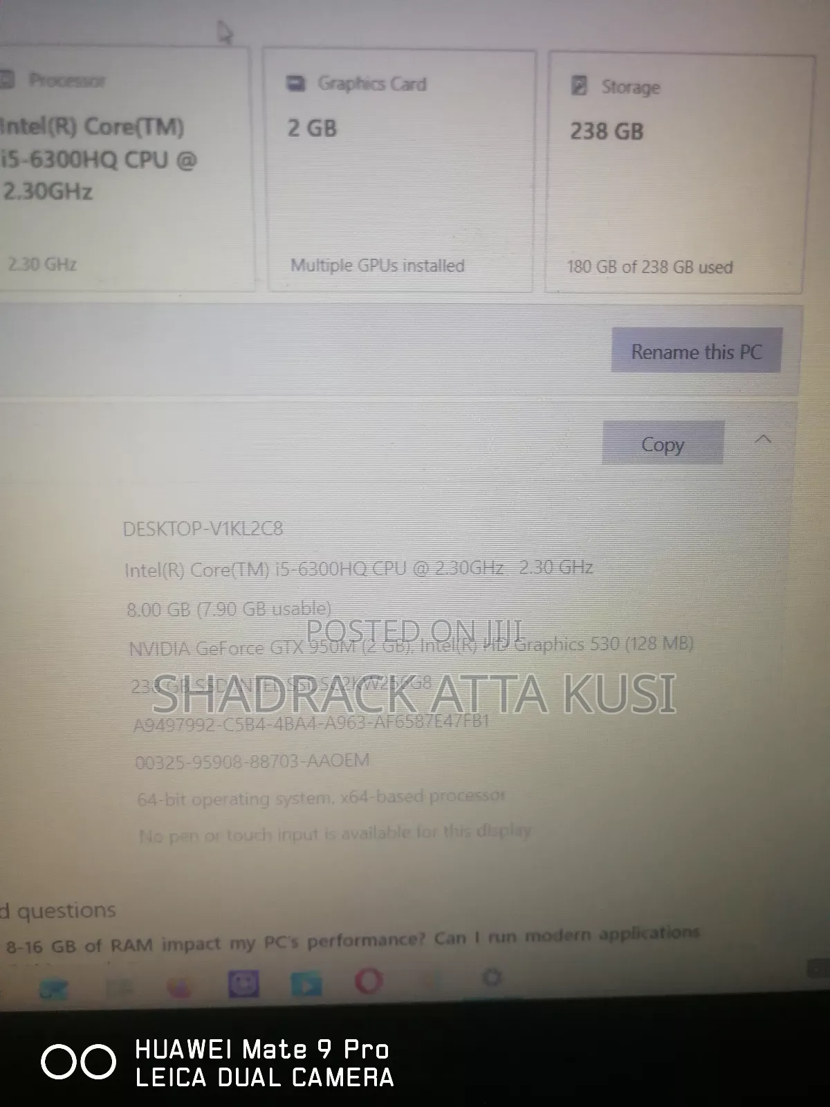 Laptop Asus GL552VX 8GB Intel Core i5 SSD 256GB