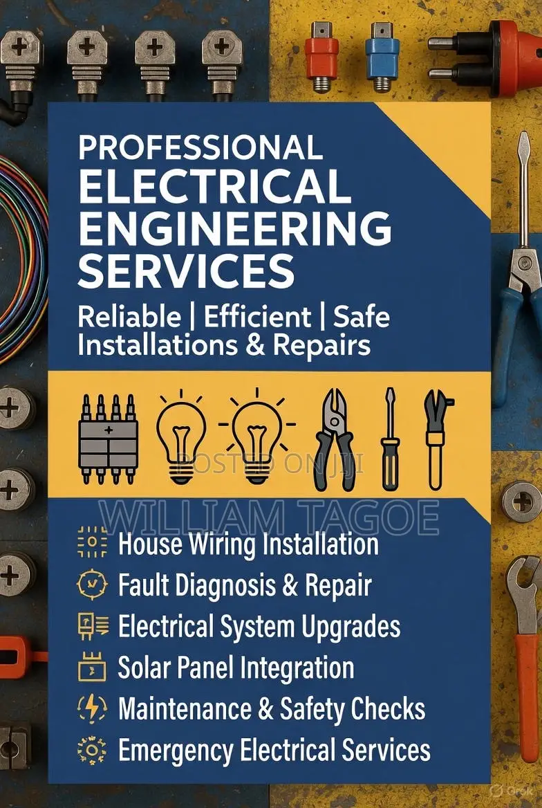 Expert House Wiring, Fault Repairs Solar Installation in Achimota