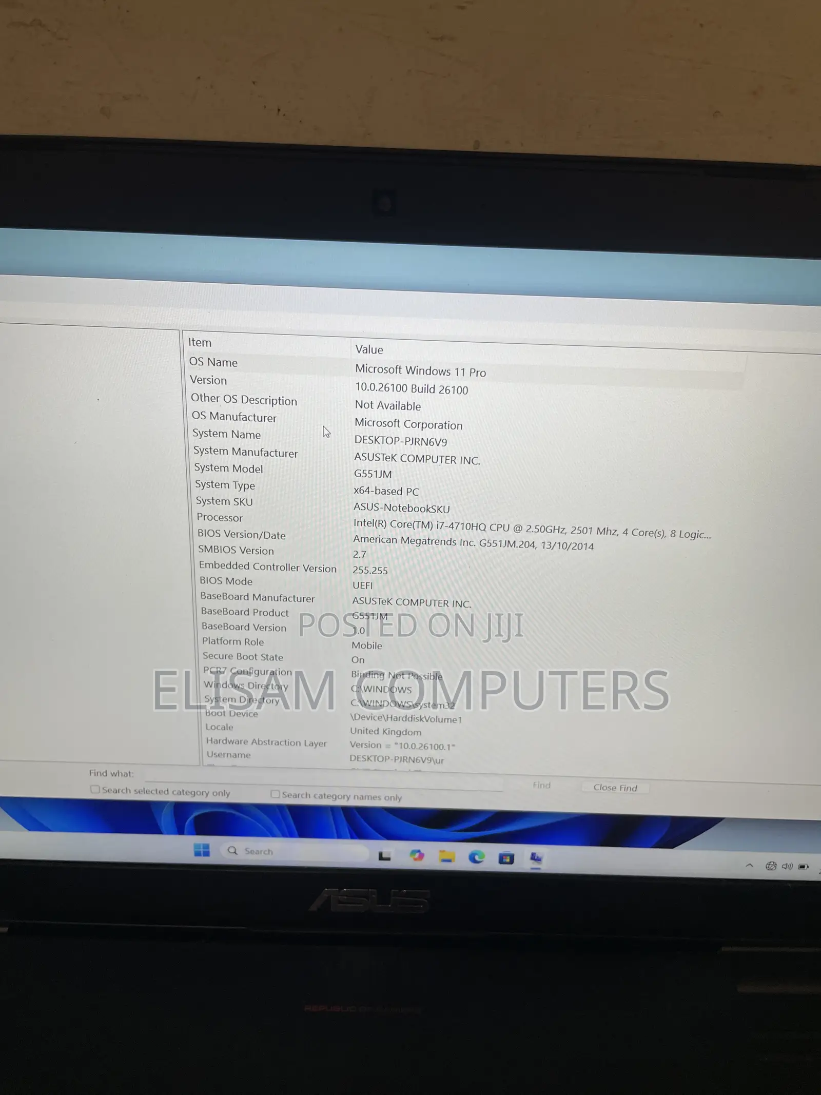 Laptop Asus G551JK 8GB Intel Core i7 SSD 256GB