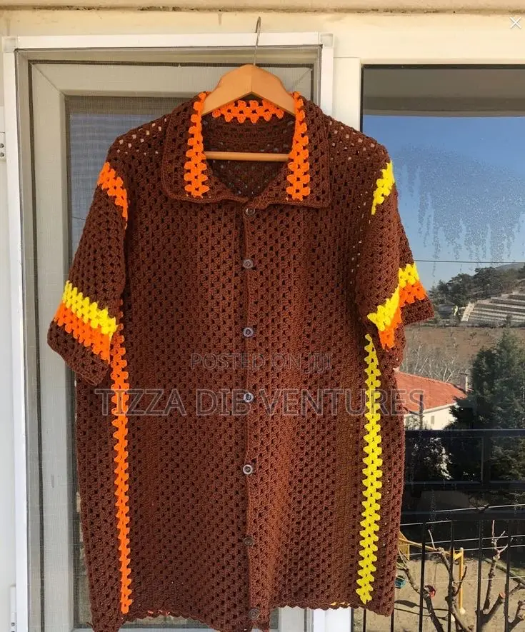 Crochet Unisex Polo Shirt