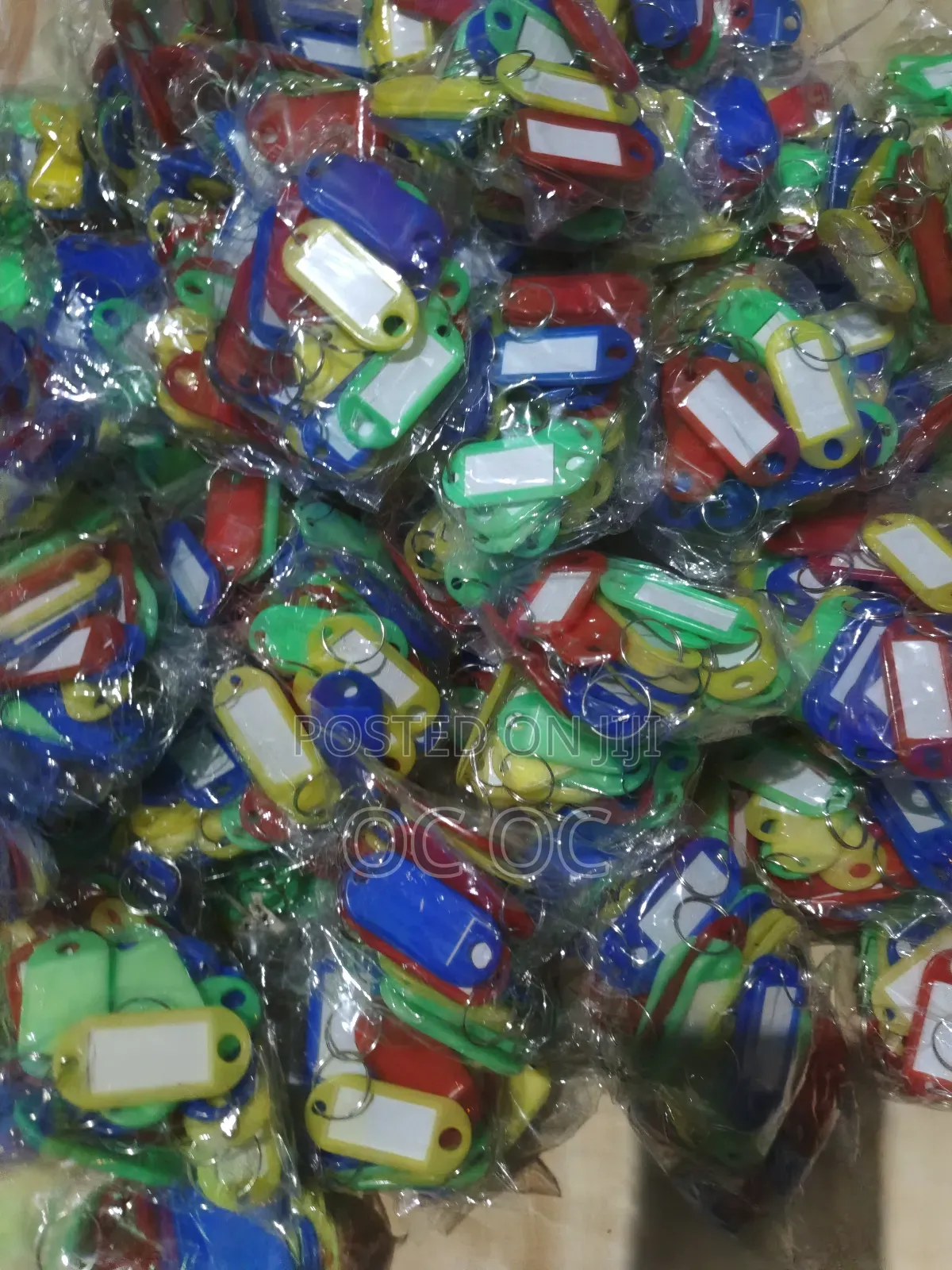 Plastic Key Tags And Key Rings, 40pieces
