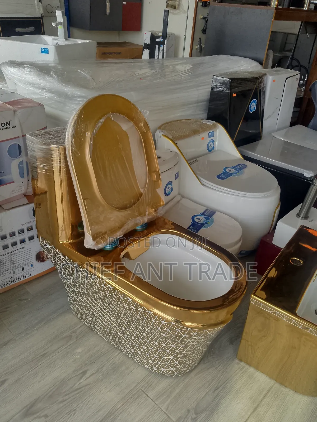Golden Combined Toilet Seat Wc Water Closet A060s