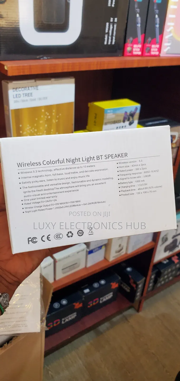 Bluetooth Speaker With Alarm Clock and Wireless Charger