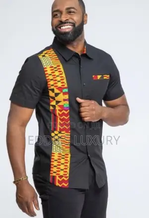 Exquisite Ankara Men’S Button Shirt