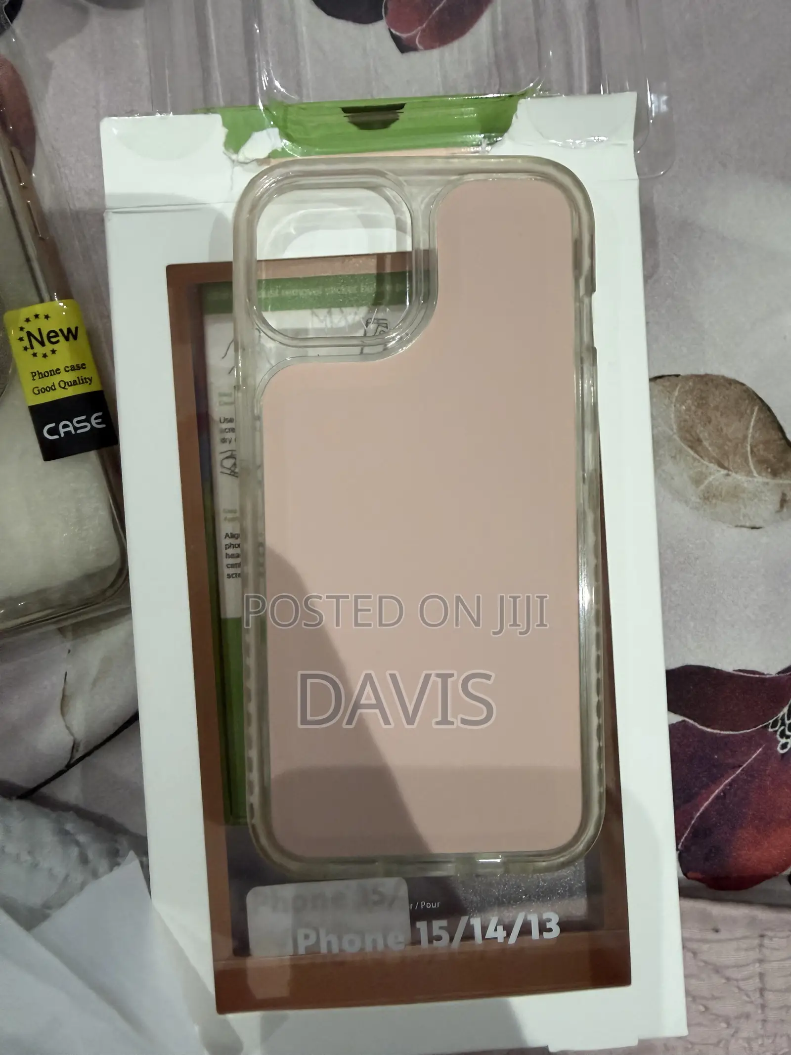 iPhone 14 Pro Pink Leather Case