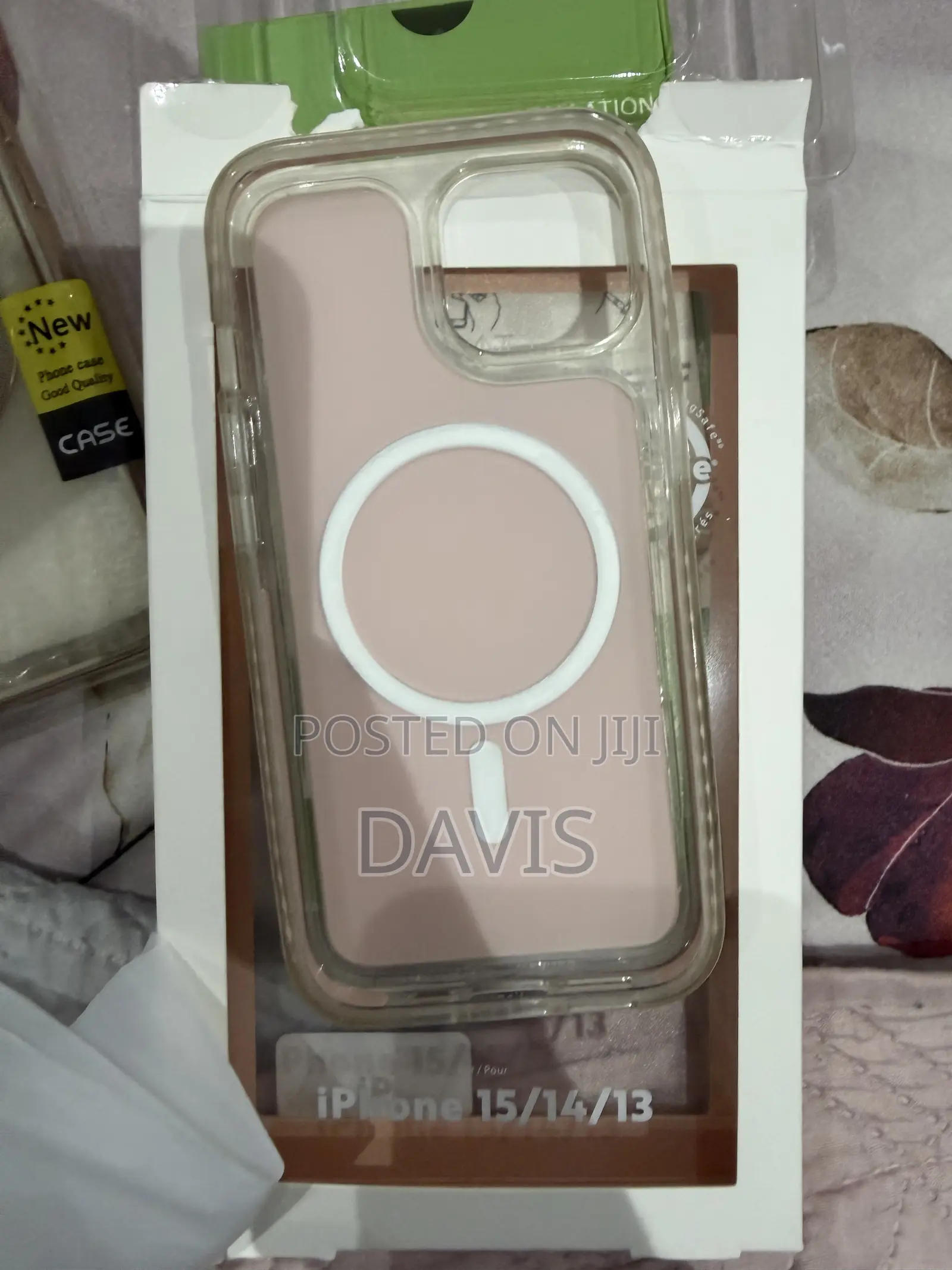 iPhone 14 Pro Pink Leather Case
