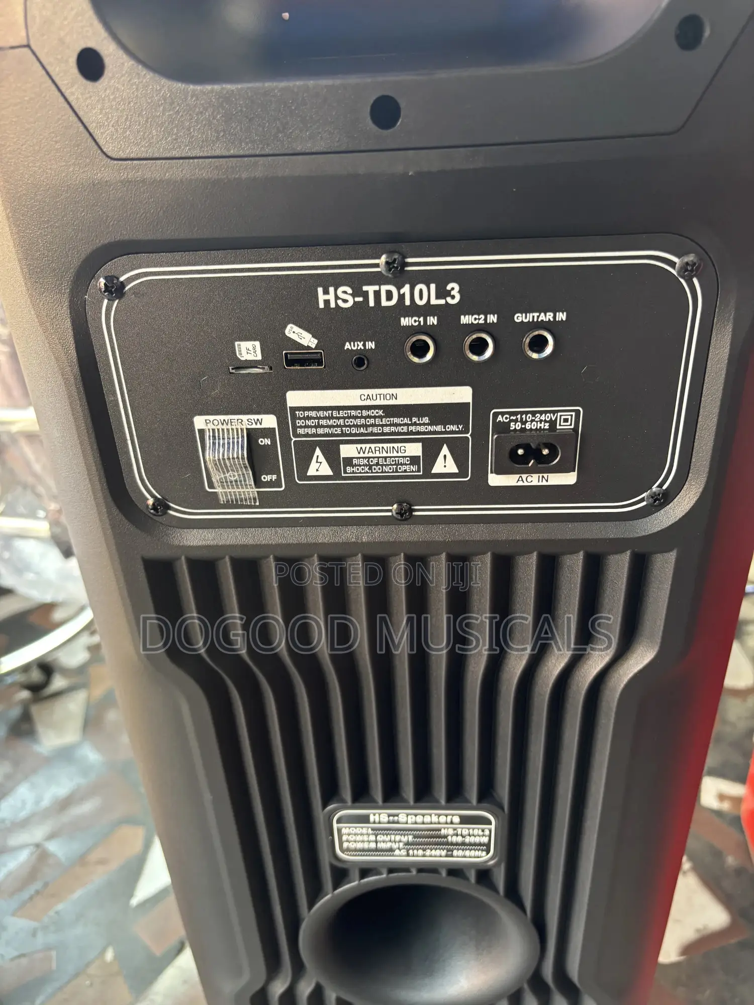 Jac 10”X2 Partybox Speaker