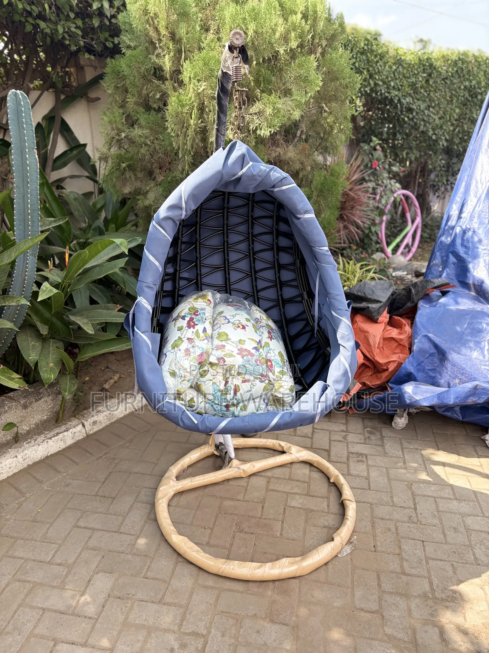 Rattan Oval Swing Chair