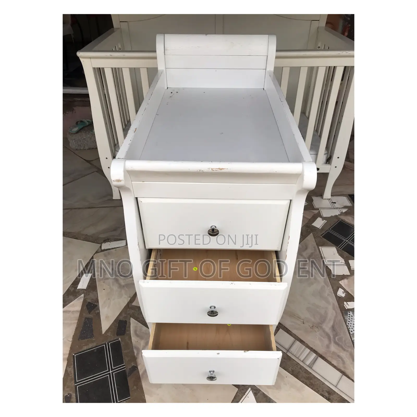 Wooden Cot With Drawers Changing Dippers Bed From U.S.