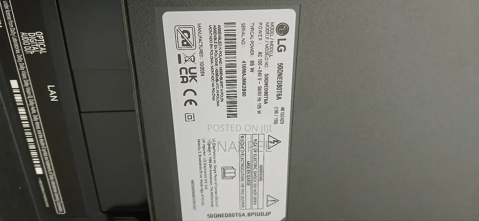 50inch Lg Qned Tv 50qned80t