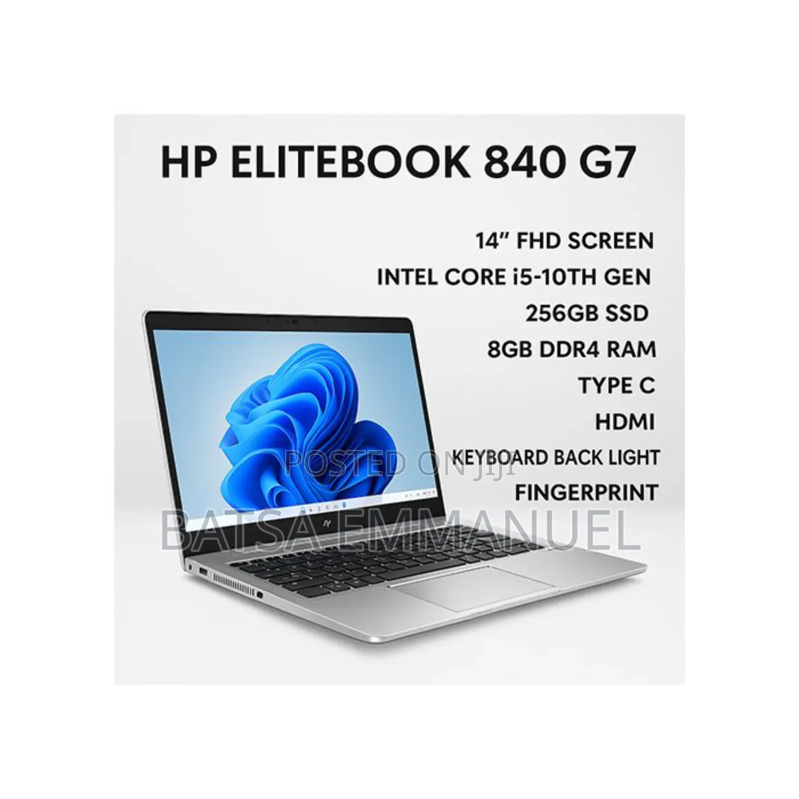 Laptop HP EliteBook 840 G7 8GB Intel Core I5 SSD 256GB