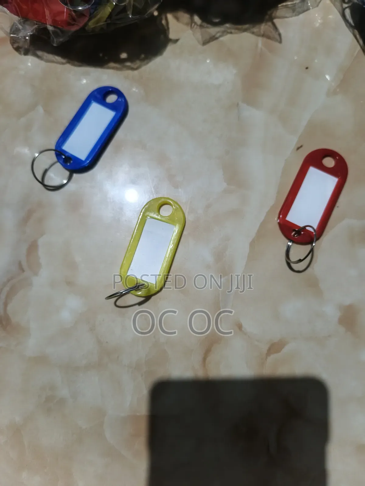 Plastic Key Tags And Key Rings, 40pieces