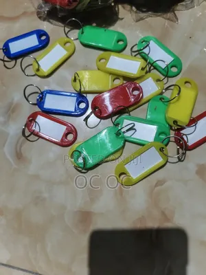 Plastic Key Tags And Key Rings, 40pieces