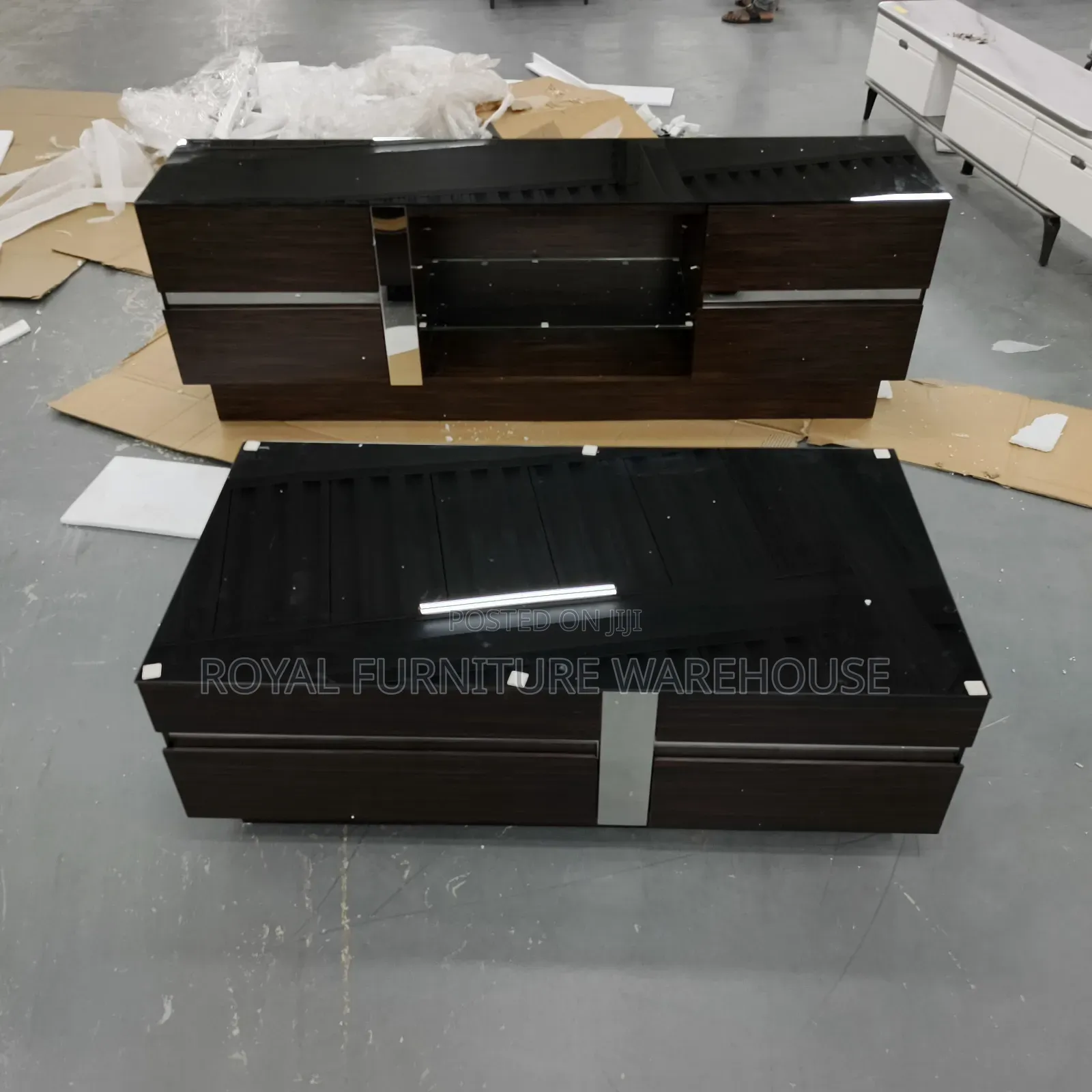 Foreign Modern Tv Stand and It Center Table Set