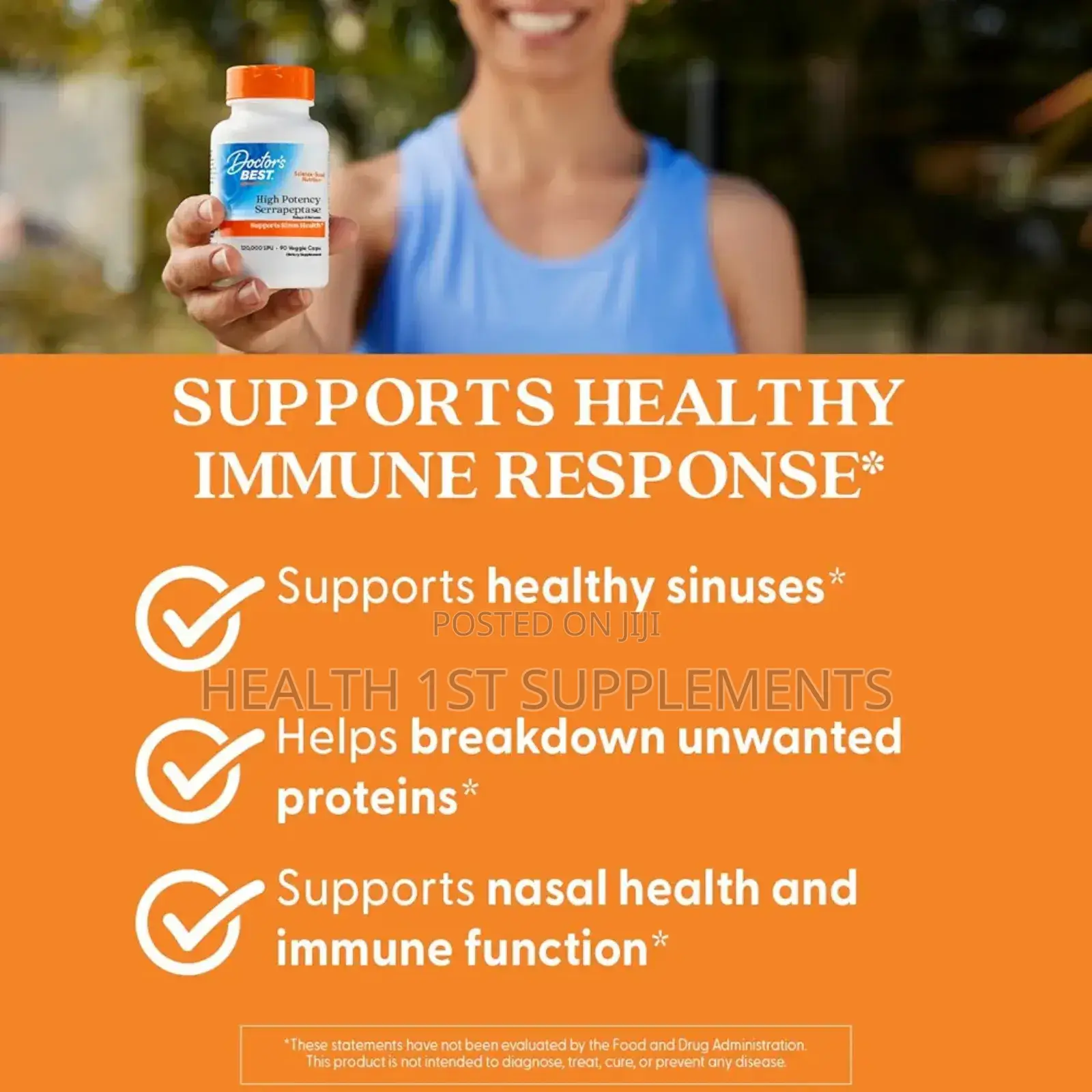 High Potency Serrapeptase, Sinus Health, 120,000 Spu Per Cap, 90 Vcaps