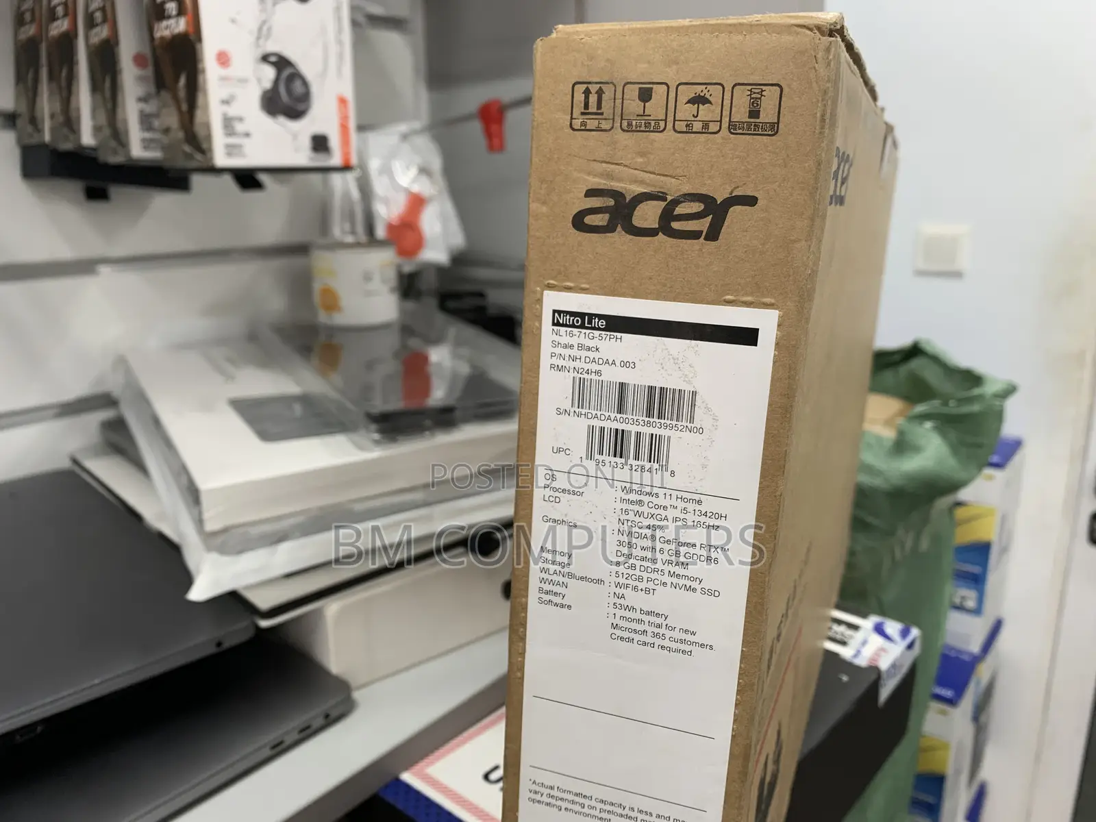 New Laptop Acer 8GB Intel Core I5 SSD 512GB