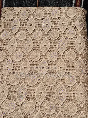 Magnificient Guipure Lace With Stones