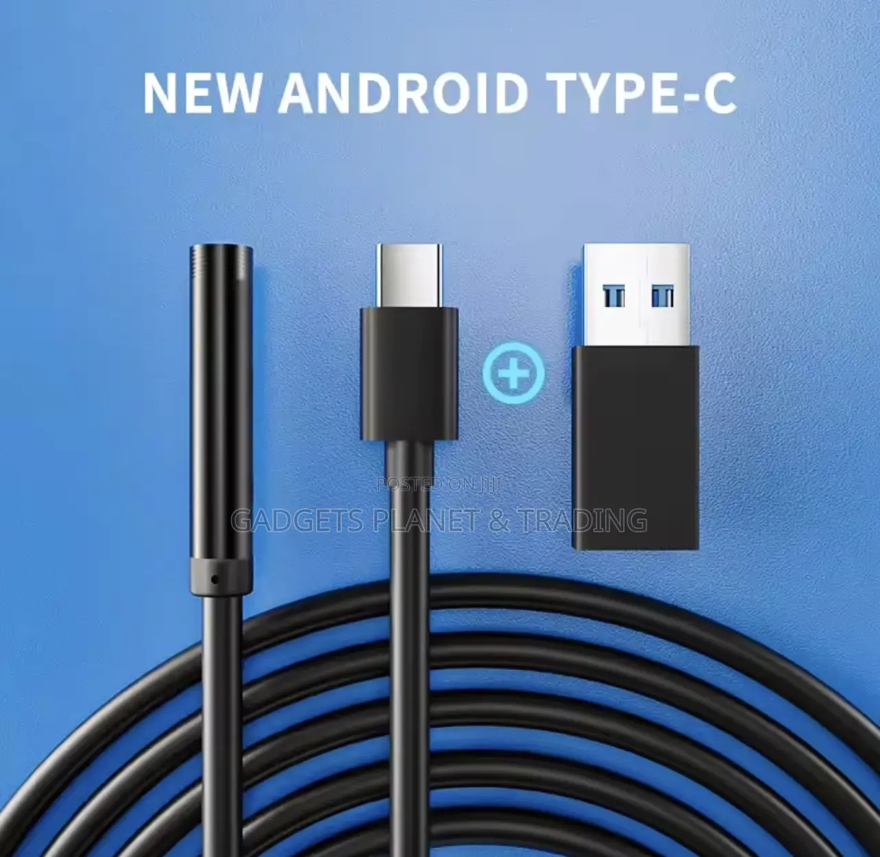 7mm Endoscope Camera Ip67 Flexible Borescope for Android Windows- 2m
