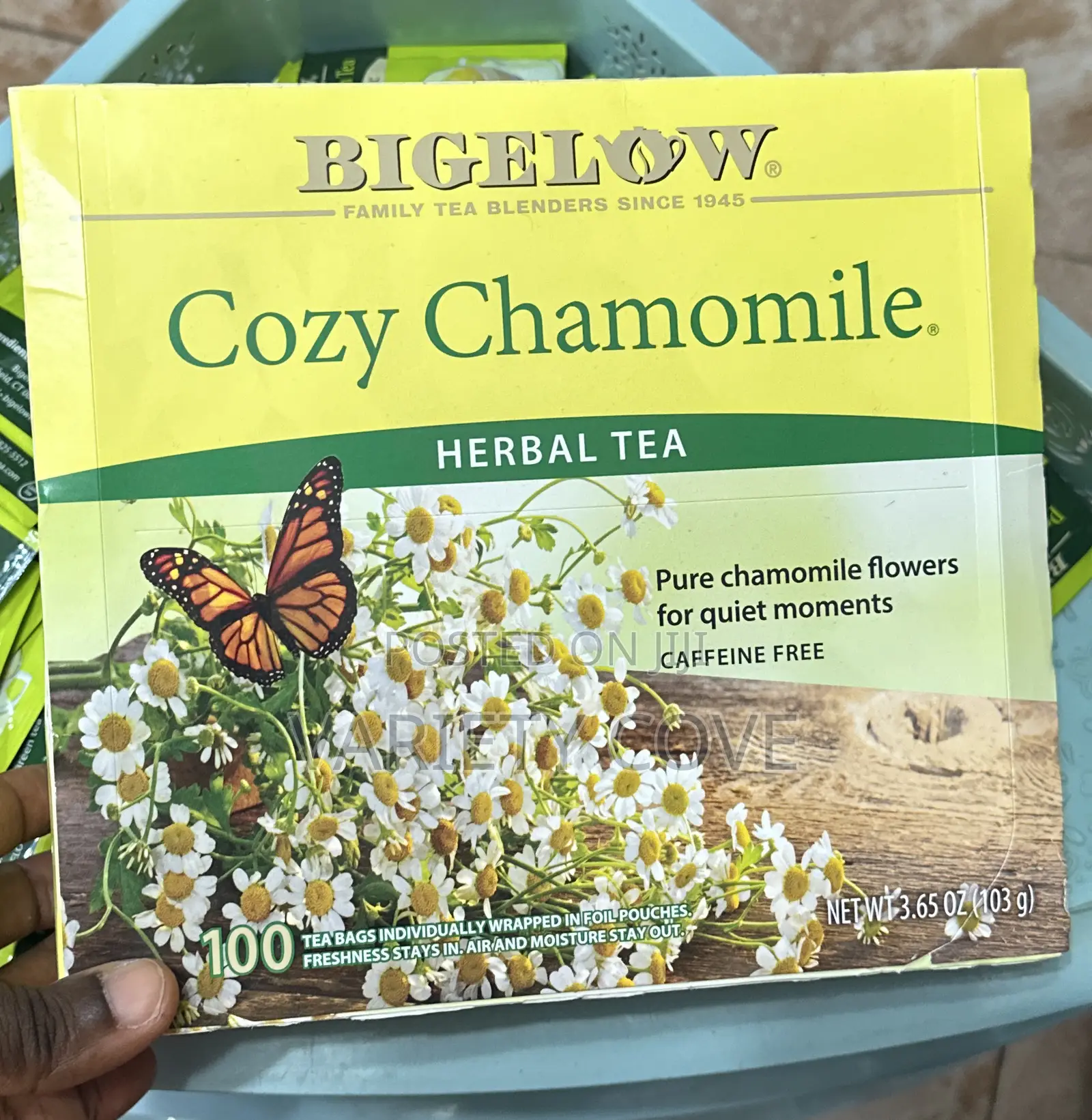 Bigelow Cozy Chamomile Sleep Herbal Tea (100 Pcs)