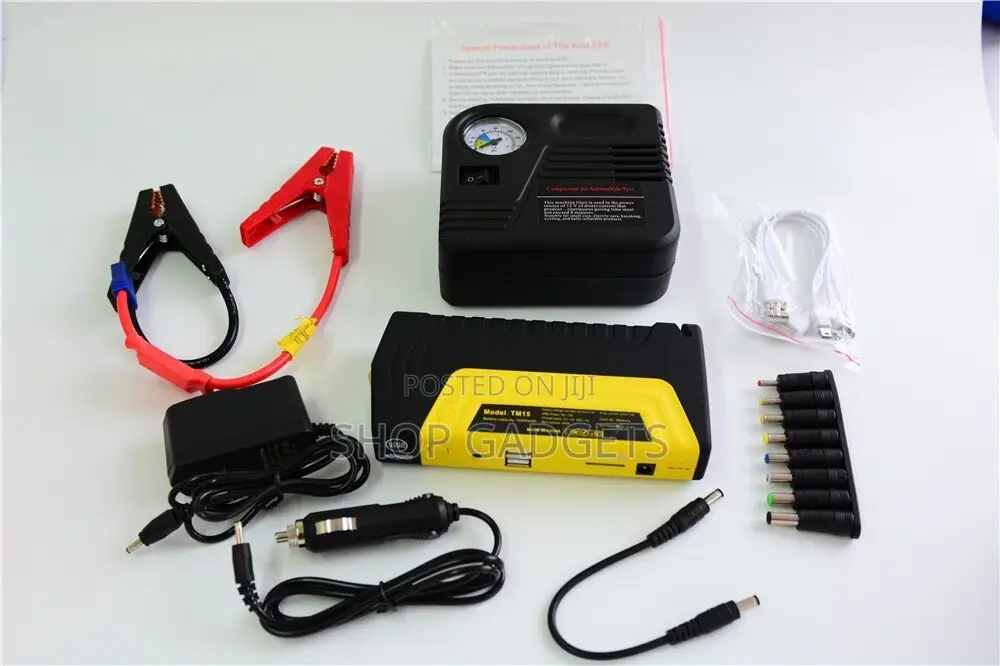 3-in-1 Jump Starter, Power Bank Tire Inflator