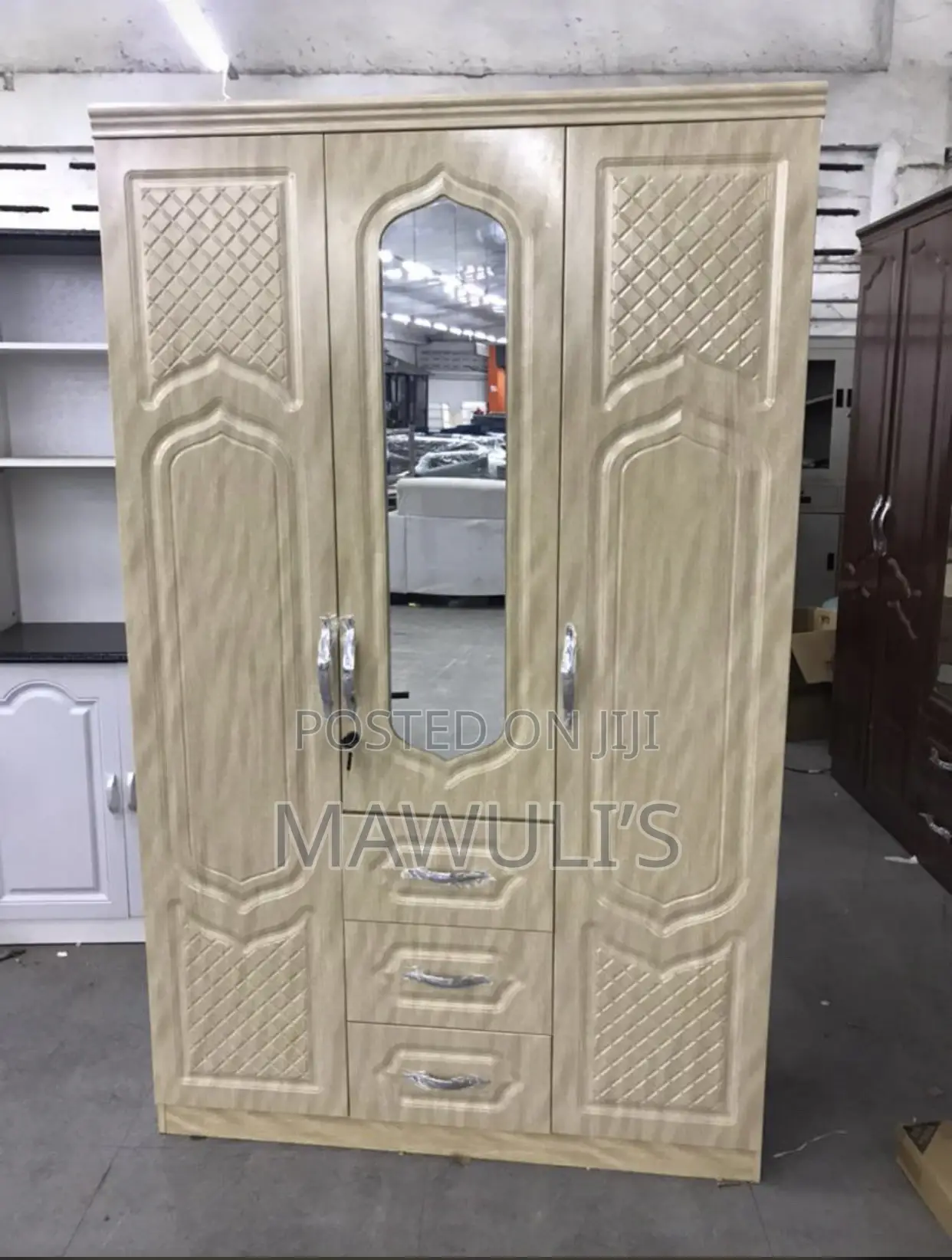Imported Three Doors Wardrobe