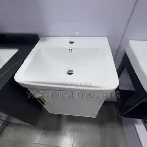 40cm White Cabinet Basin With Mirror