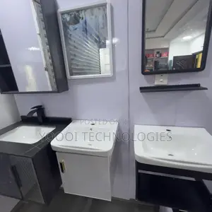 40cm White Cabinet Basin With Mirror