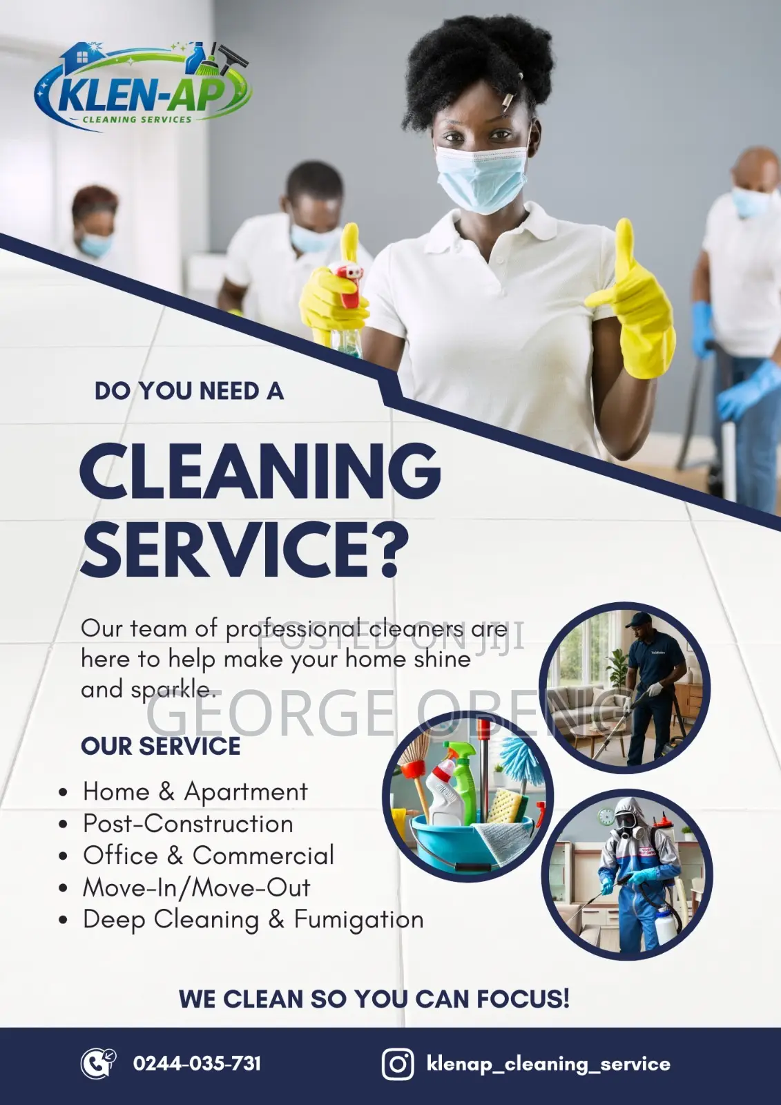 Cleaning/Fumigation/Disinfecting