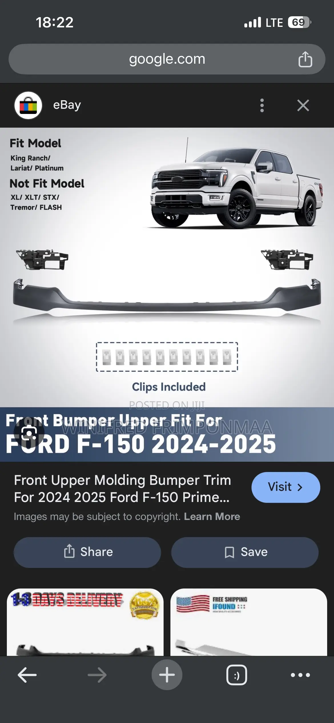 Fi50 025 Top Bumper Moulding