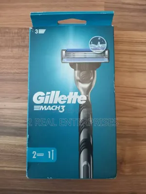Original Gillette Mach3 Men's Razor Handle With Two Blade Refills Uk