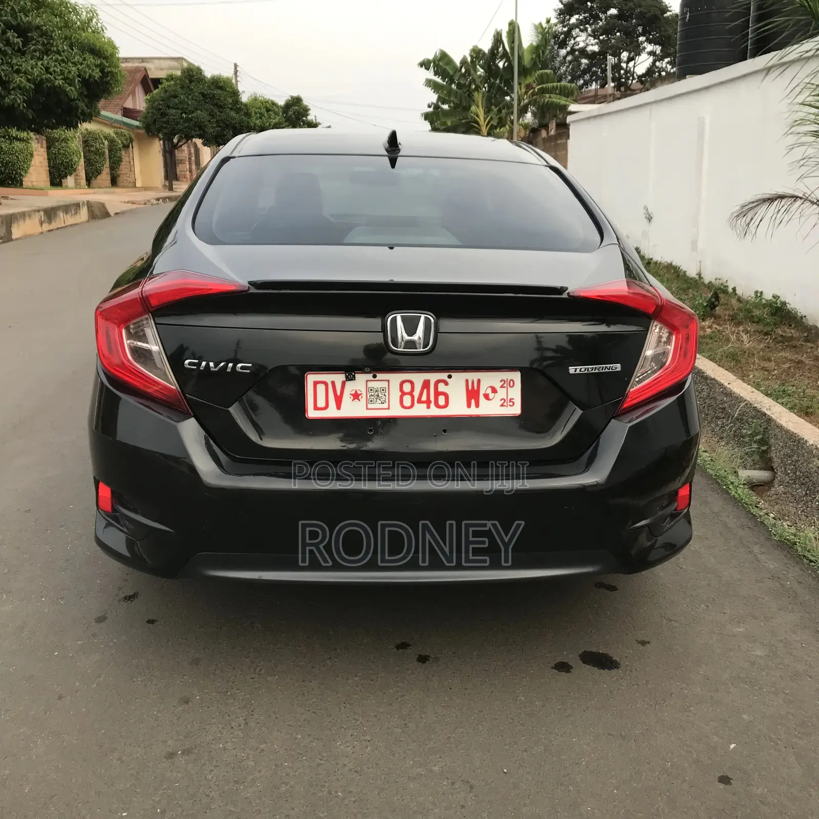 Honda Civic Touring 4dr Sedan (1.5L 4cyl) 2017 Black