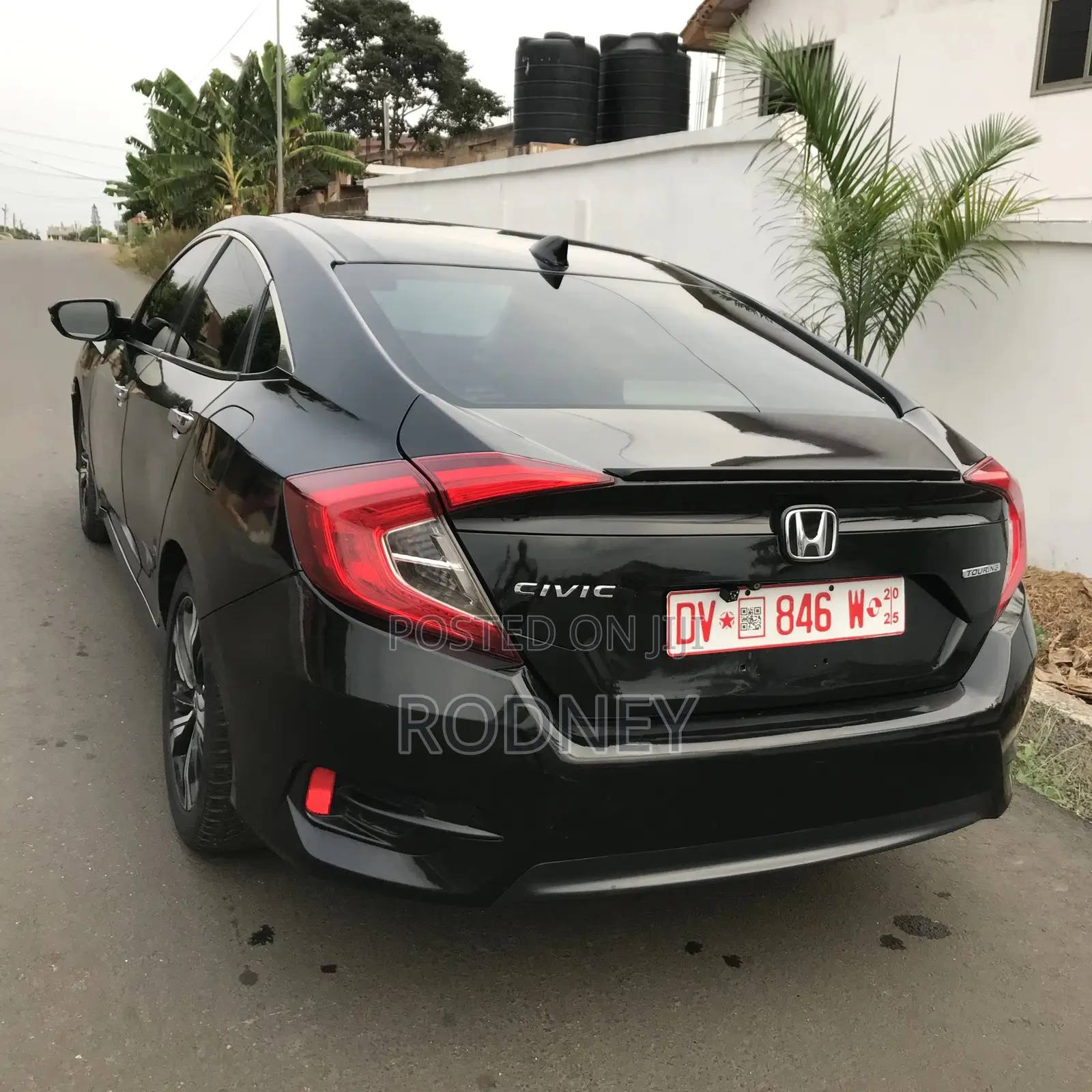 Honda Civic Touring 4dr Sedan (1.5L 4cyl) 2017 Black
