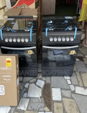 Volcano 4 Gas Burner + Oven+ Grill- Black