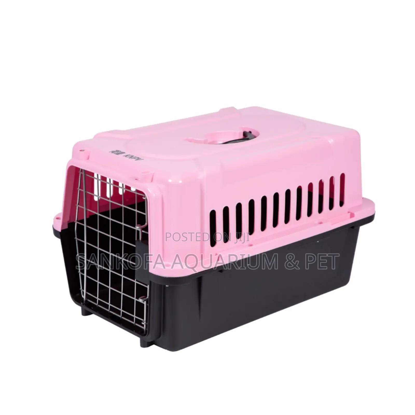 Quality Plastic Pink Black Dog Cage